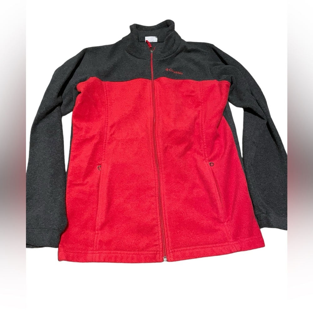 ❤️ Columbia full zip up - red & black